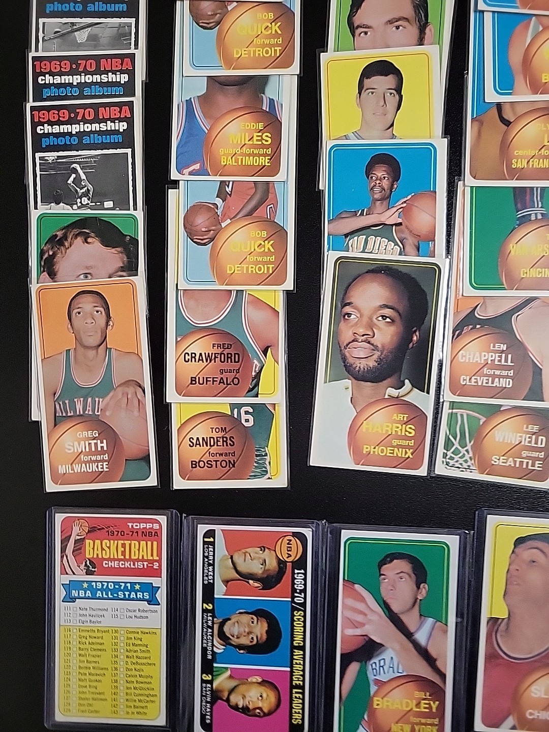 1970-1971 Topps Basketball Cards - 111 Different Tallboys - Nearly 65% of Set