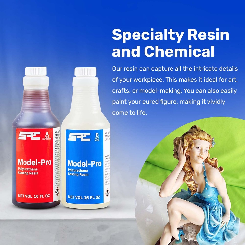 "32 Oz 2-Part Polyurethane Casting Resin Kit for Models, Prototypes & Crafts"
