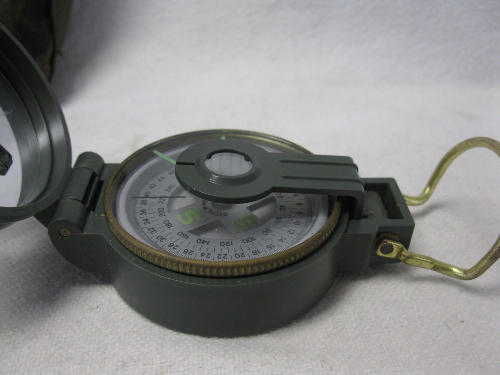 Engineer Lensatic Compass With US Camo Pouch