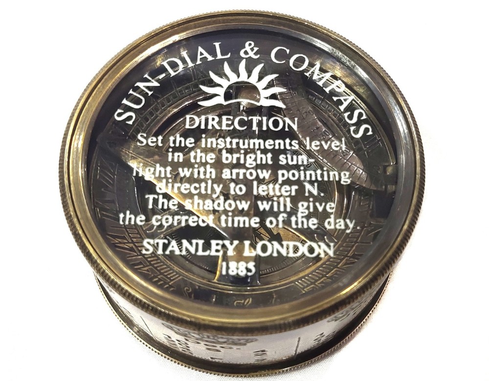 sundial compass solid brass sundial compass pocket transit compass maritime