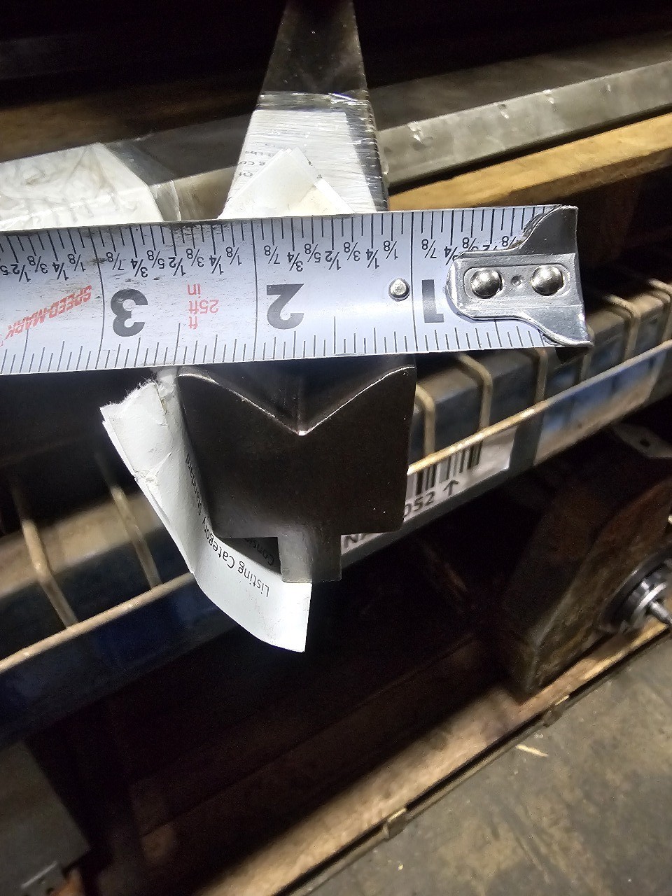 44-3/4" Press Brake 90° Forming V Angle Die Block 1/2" Tang 2-3/8"H