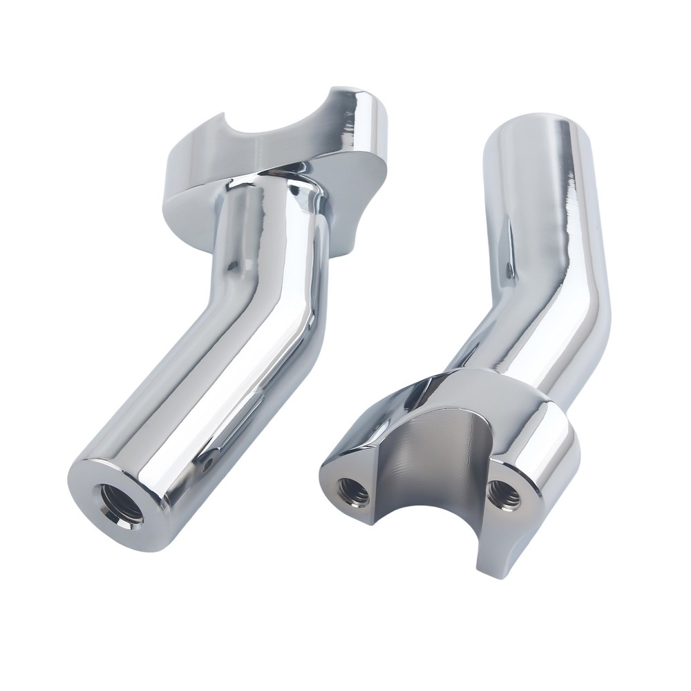 4.5" Pullback Handlebar Risers For Harley Dyna Wide Road Glide Softail Chrome