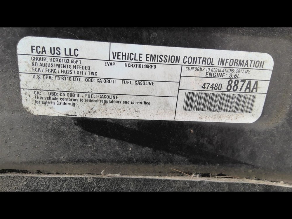 2017 CHRYSLER PACIFICA Engine Wire Harness