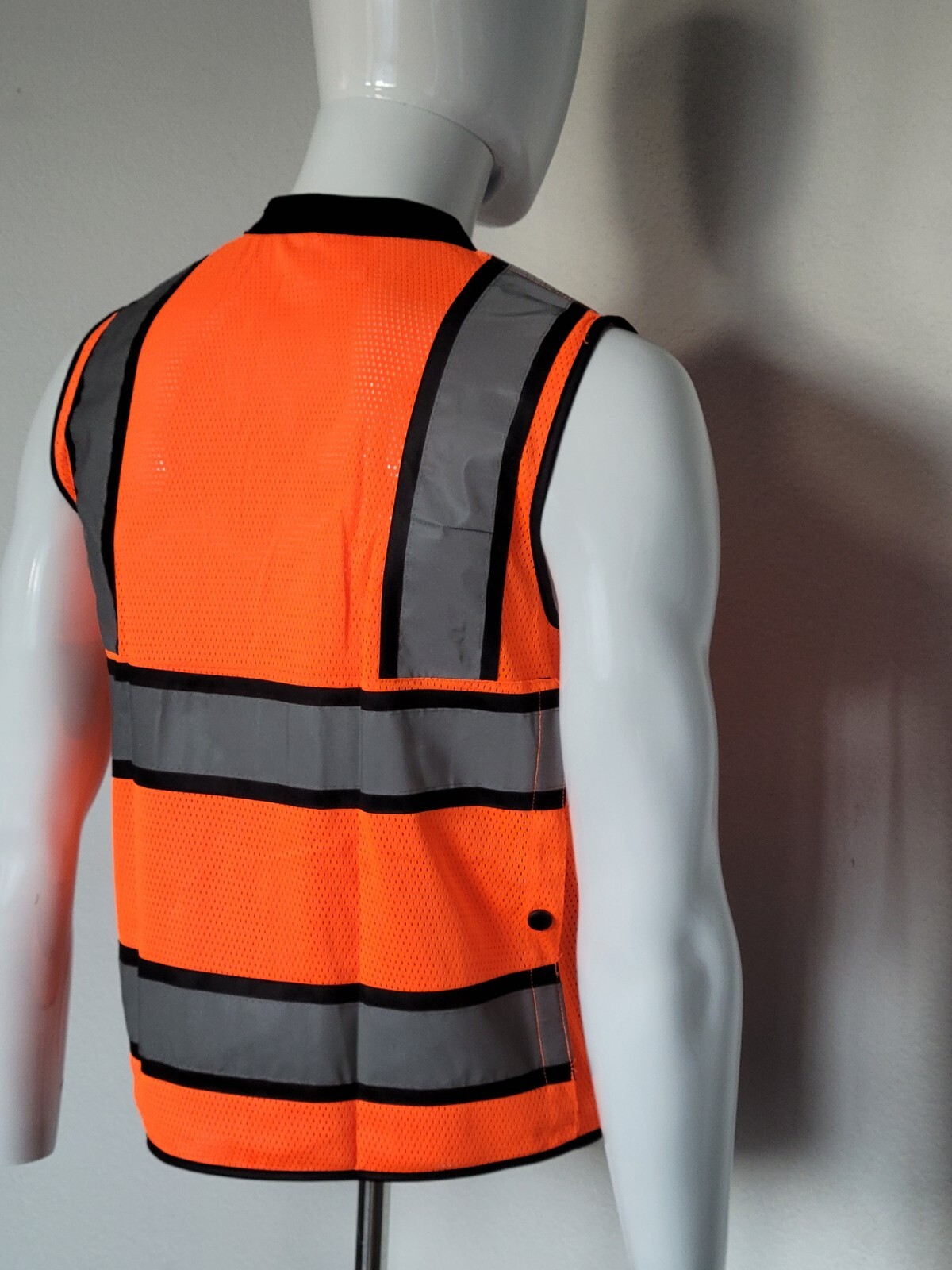 FX Heavy Duty Surveyors Safety Vest with Zipper, Large Plan Pocket