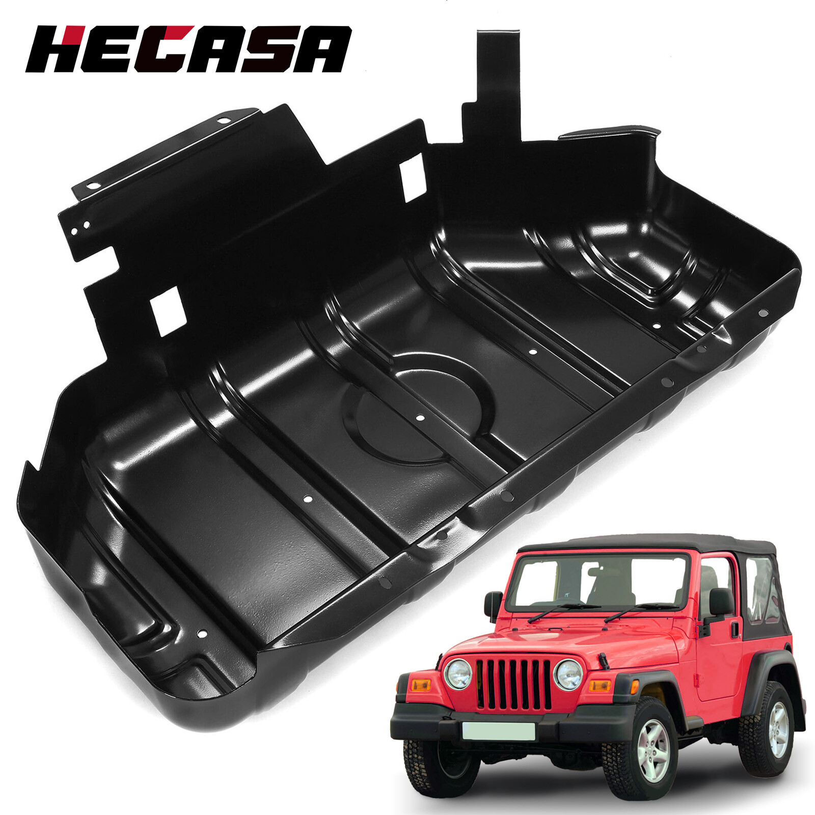 HECASA For 1997-2006 97-06 Jeep Wrangler TJ Fuel Gas Tank Skid Plate Guard