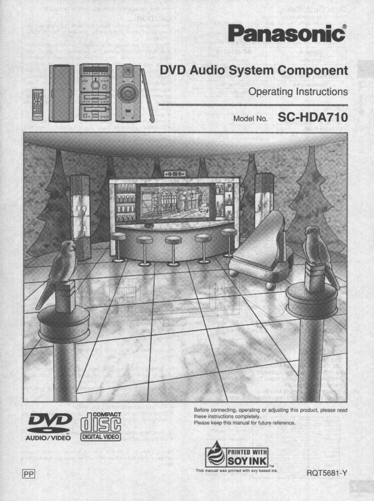 Panasonic SC-HDA710 DVD System Owners Instruction Manual