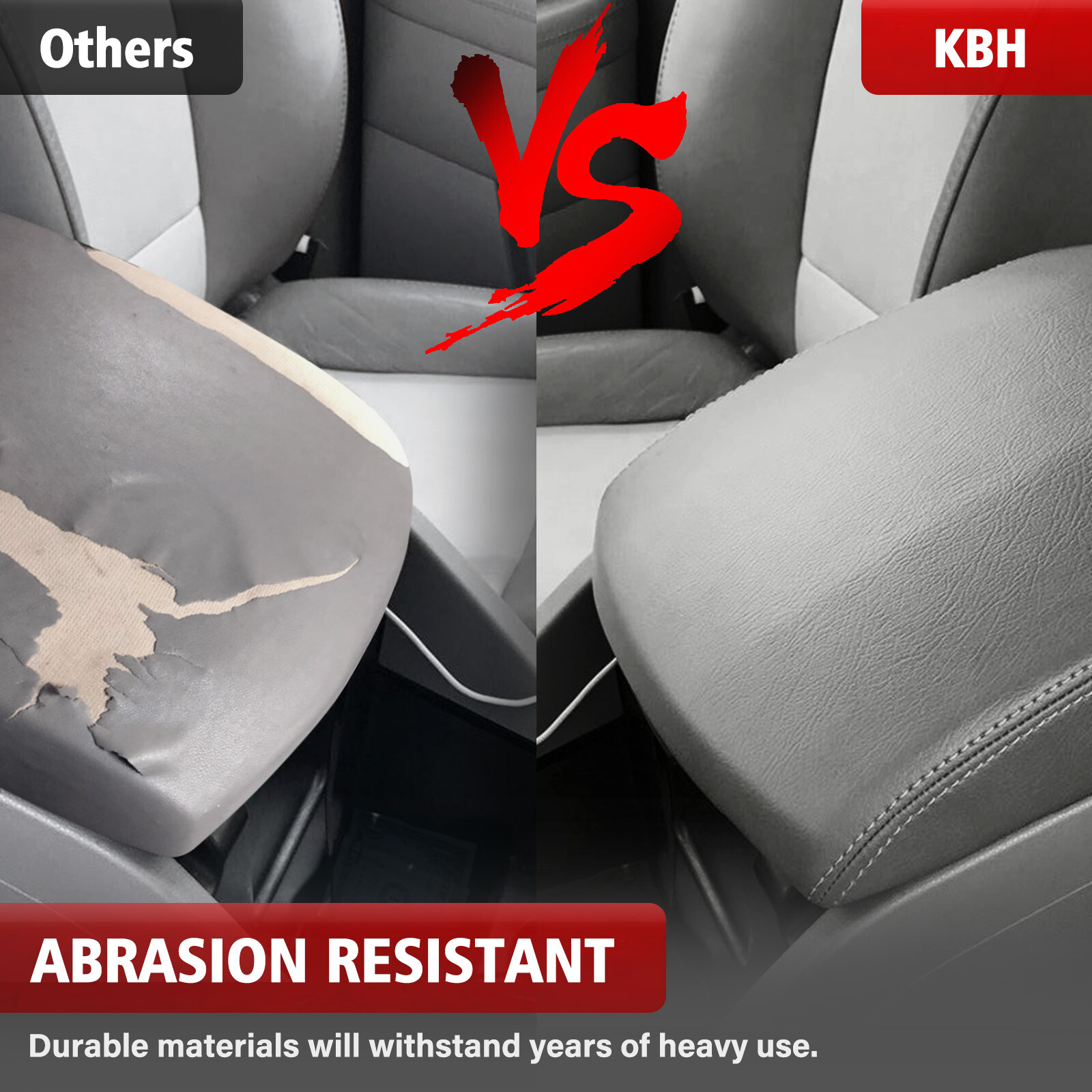 Fits 2009-2015 Honda Pilot Center Console Lid Armrest Replacement Cover Gray