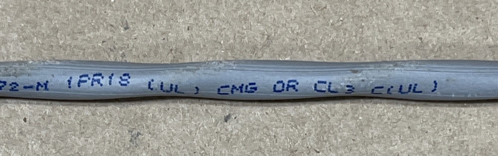 Belden 8461 18/2c NON-Shielded Twisted Pair Multipurpose Cable CMG/CL3 E34972-M