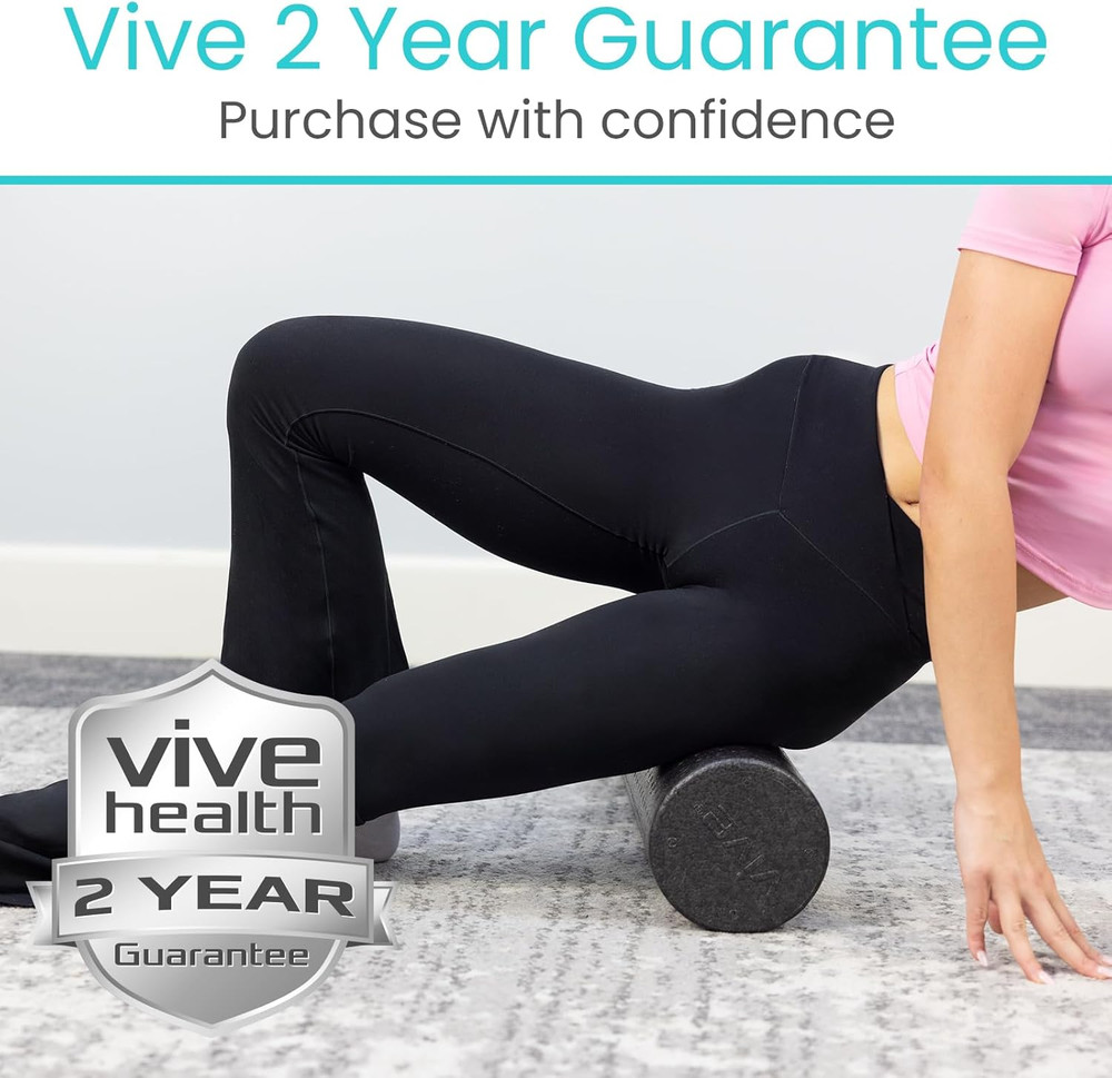 High Density Foam Roller (12 Inch) - Large Foam Roller for Exercise, Physical Th