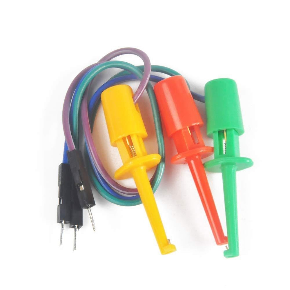 Convenient Test Hook Clip Set for Accurate Transistor Testing Assorted Colors
