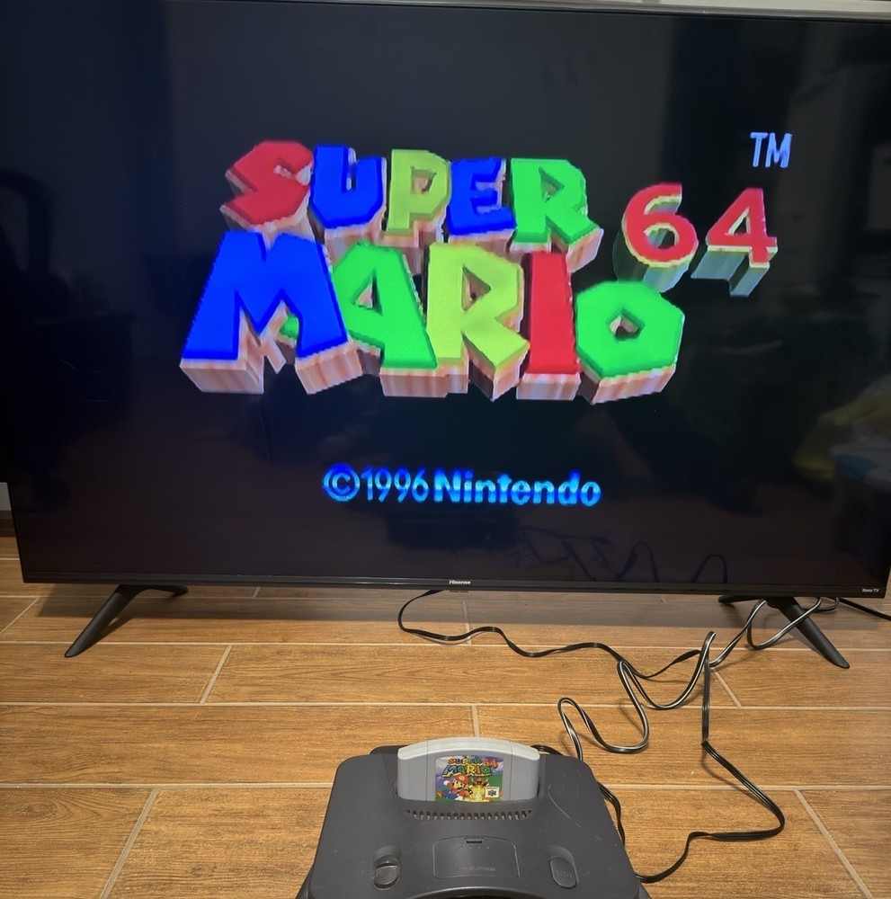 Nintendo N64 Console Bundle W/3 Games, 1 Controller All Cords Tested Working