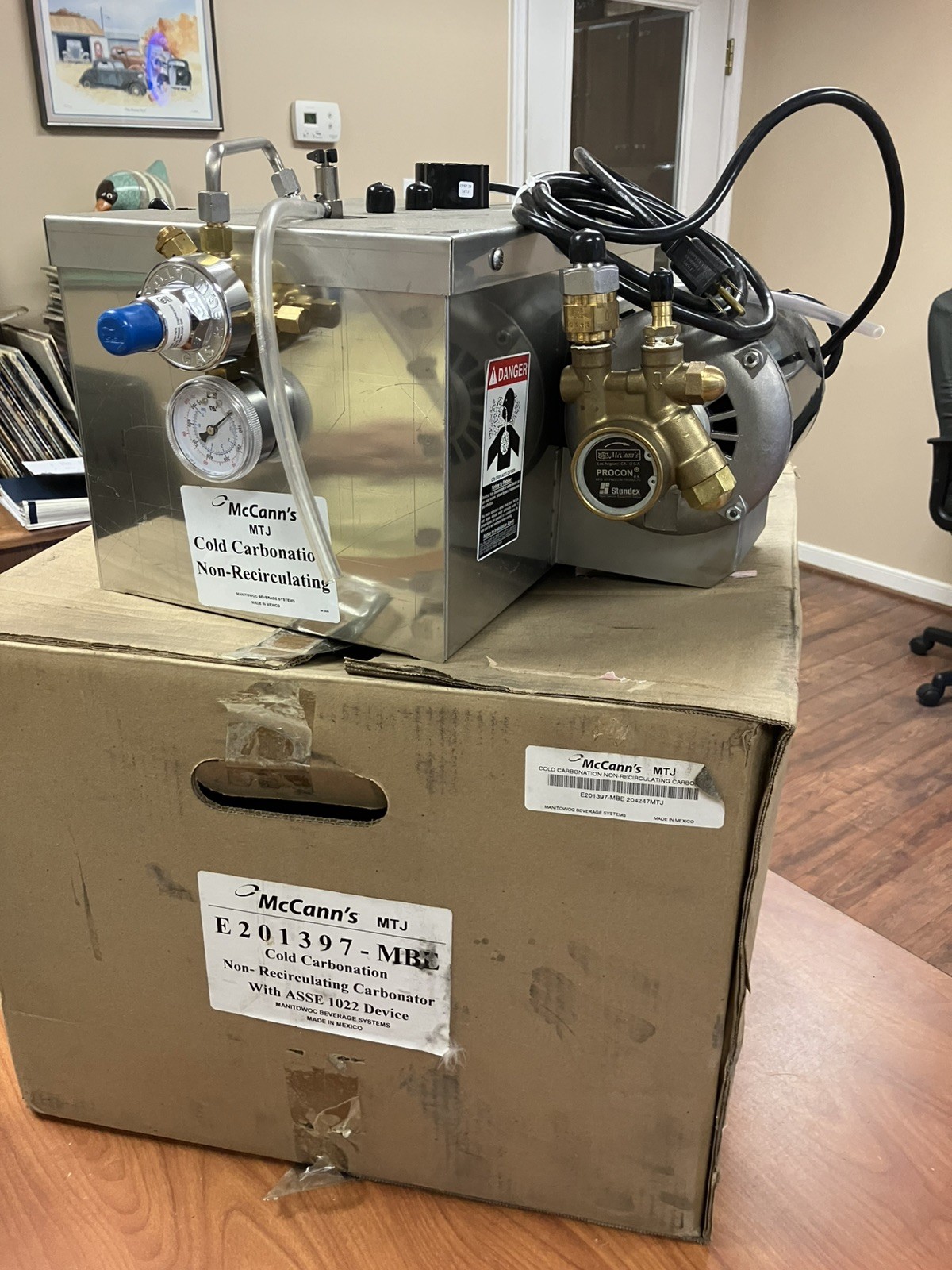 McCann's MTJ Cold Carbonation Non- Recirculating Carbonator E201397 MBE