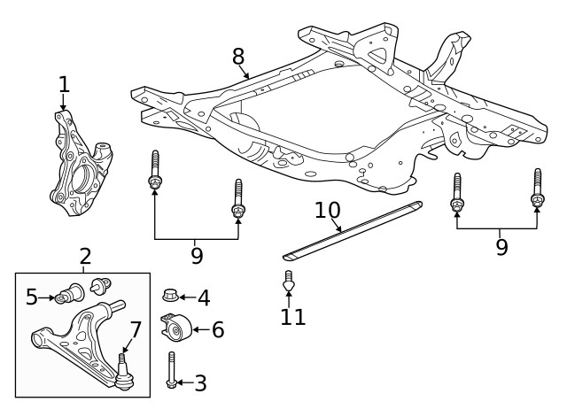 Genuine GM Driver Side Steering Knuckle 84210076