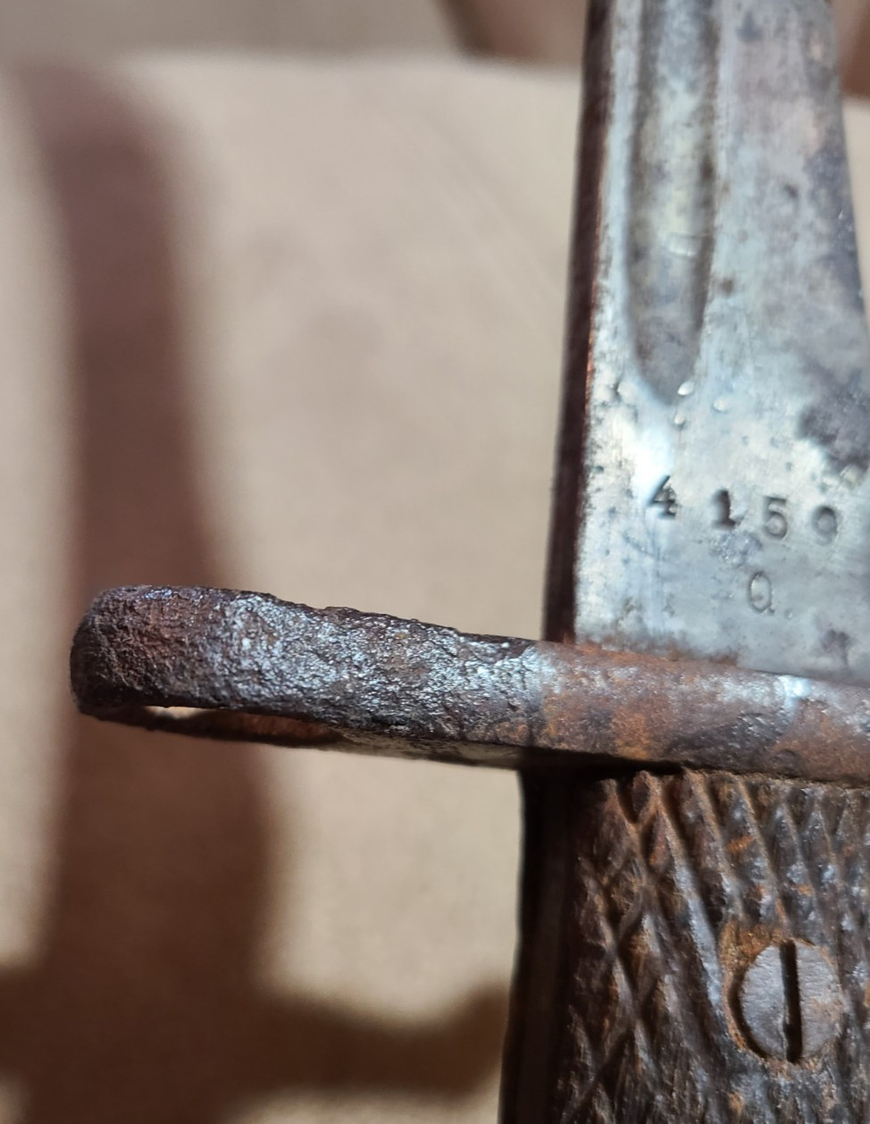 Toledo Spain WW1 WW2 Bolo Bayonet Complete But Rough For Restoration