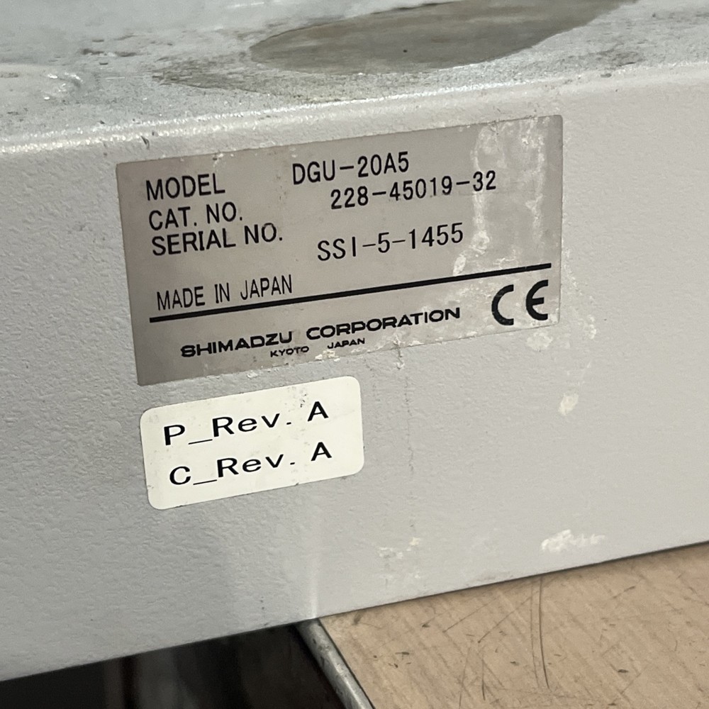SHIMADZU DGU-20A5R DEGASSING UNIT