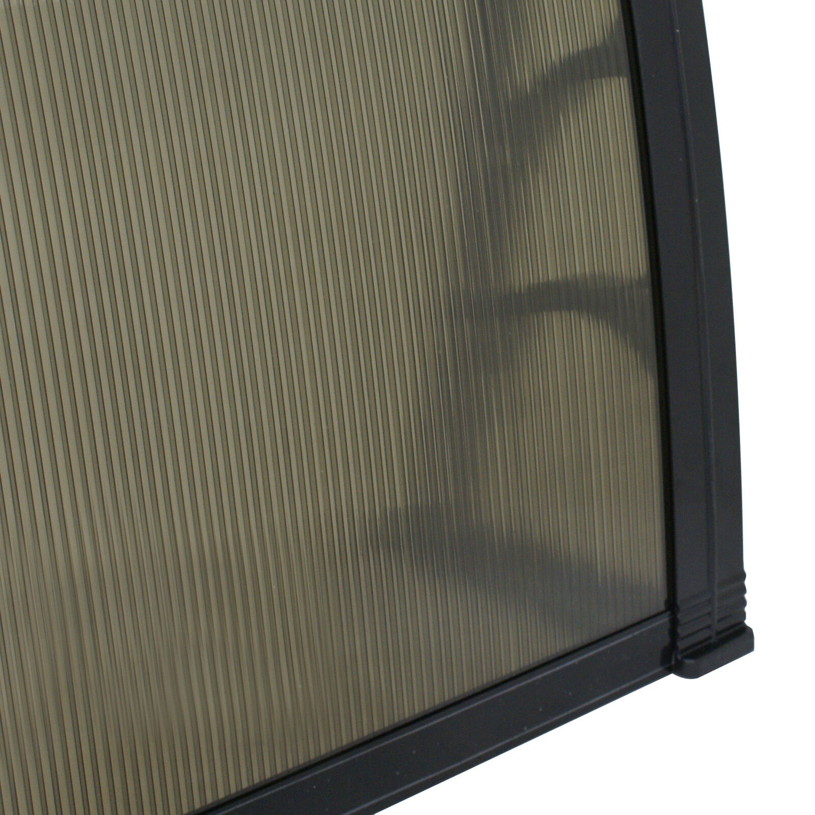 40 x 80 Window Awning Door Canopy Polycarbonate Cover, Brown