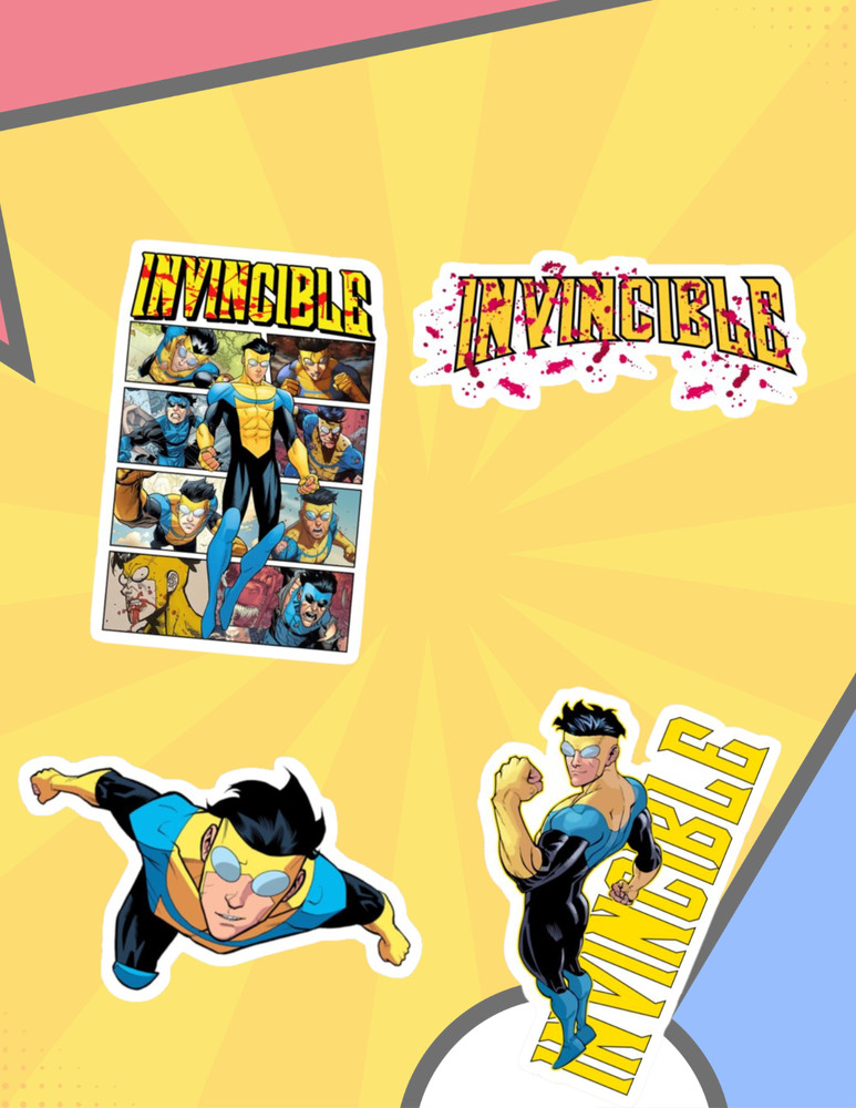 Invincible 4pk Sticker Pack