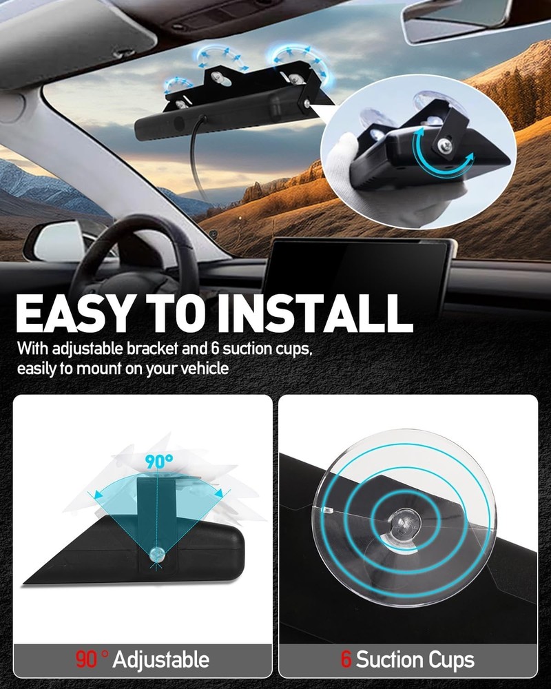 Red White Strobe Light Bar 48LED Dash Emergency