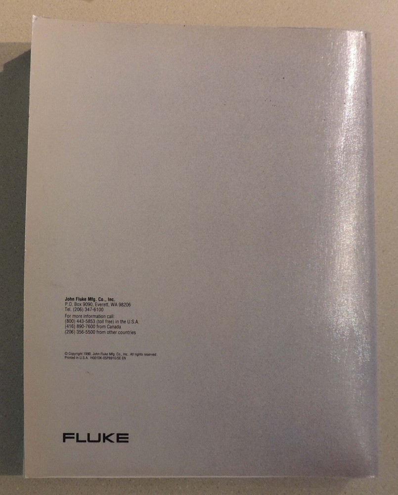 Fluke Philips test & Measurement Catalog 1990