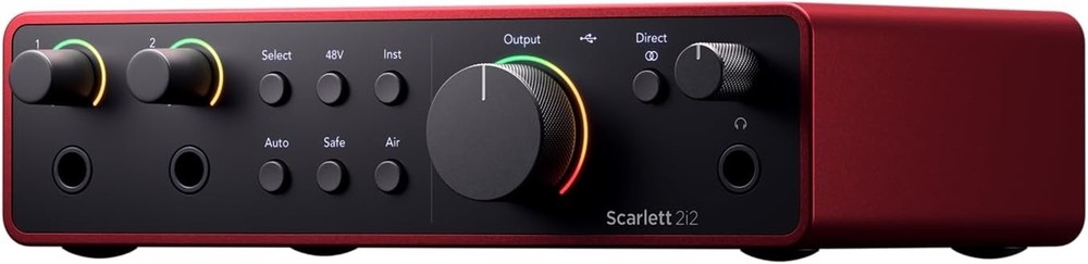 Focusrite Scarlett 2i2 4th Gen Studio Bundle: Pro Tools & Mic Setup