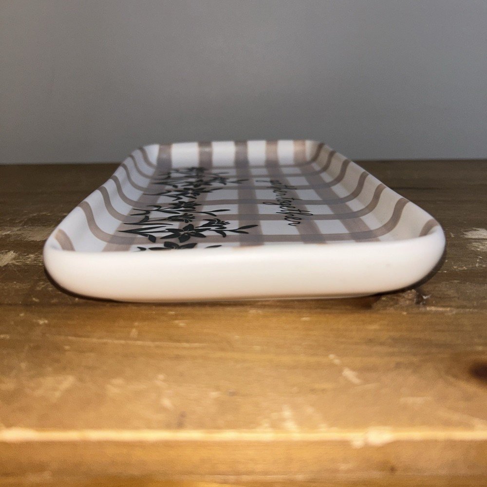 Rae Dunn Gather Together Ceramic Tray Plate