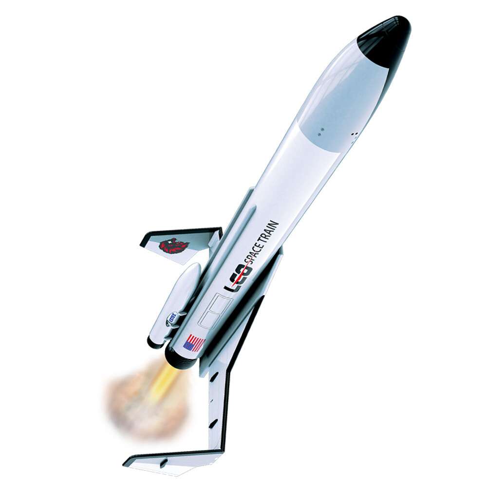 Estes Flying Model Rocket Kit LEO Space Train EST 7285