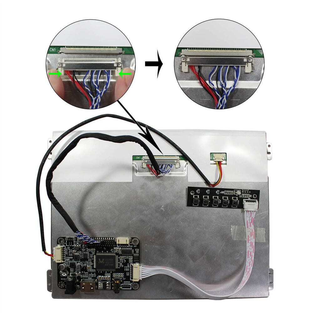 10.4" VS104T-004A 1024X768 TFT-LCD G104X1-L03 Screen+HD-MI LCD Controller Board