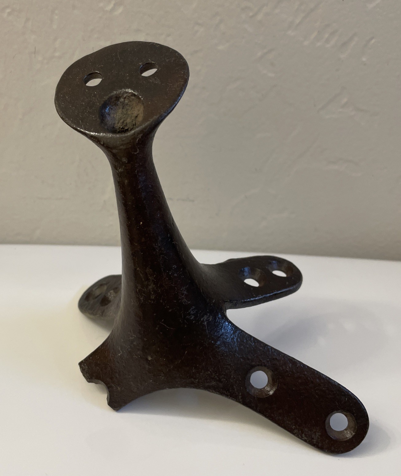 Antique / Vintage Saddle Frame Iron Horn Metal Old West Saddle Horn Part As Is