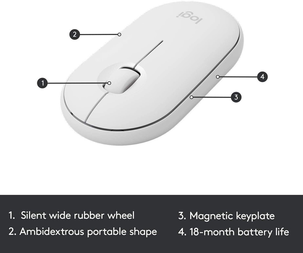 Logitech MK470 Slim Wireless Keyboard and Mouse Combo Modern Compact Layout