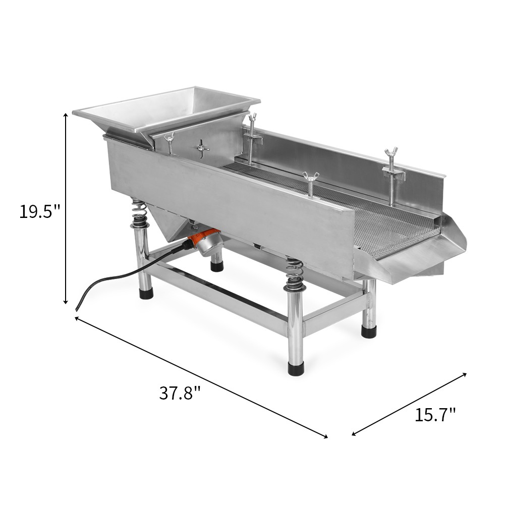 Commercial Vibrating Sifter 110V Shaker Wheat Screener Deck Screening Machine