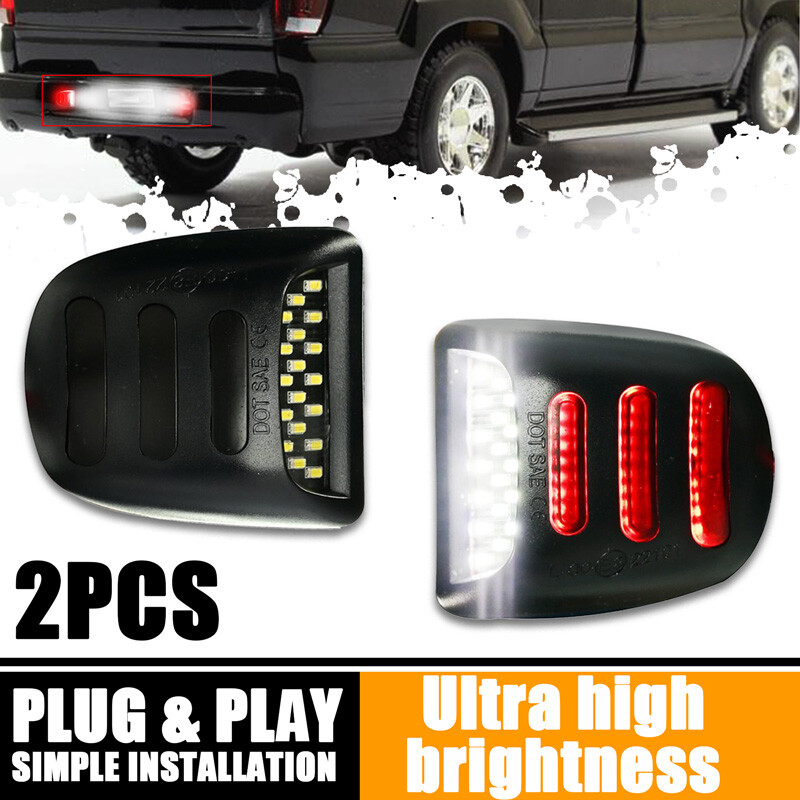 LED License Plate Light for Chevy Tahoe for Sierra 1500 2500 Silverado Avalanche