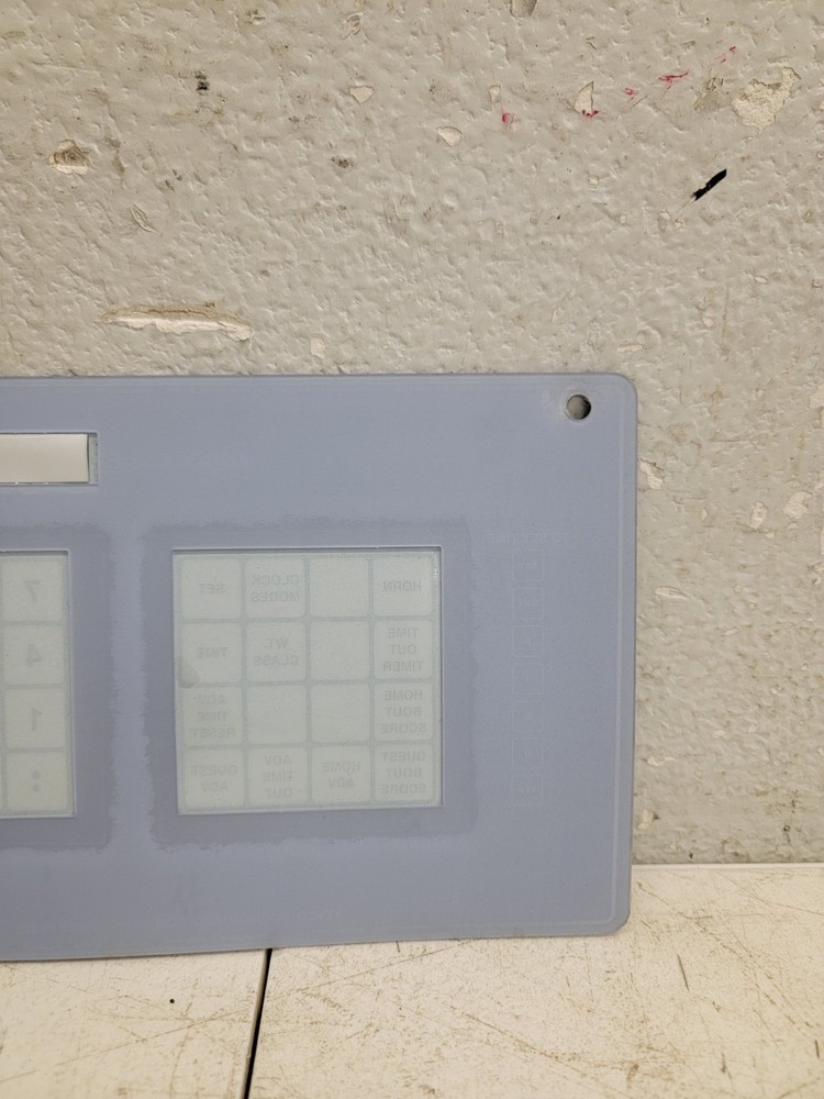 Nevco Scoreboard Controller Operator Button Overlay Model 222-2583