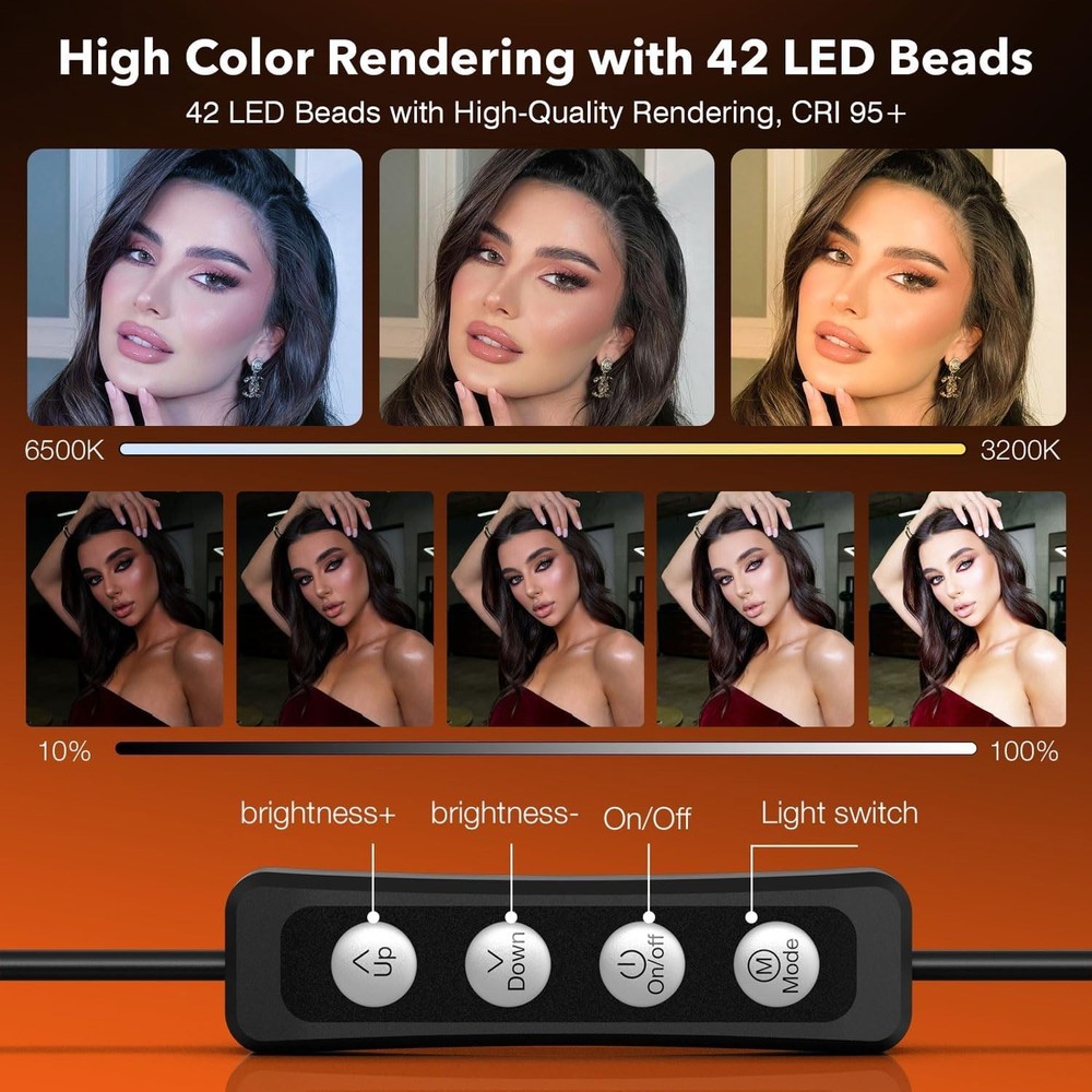 Compact USB Ring Light with Tripod – Perfect for Video Conferencing & Selfies