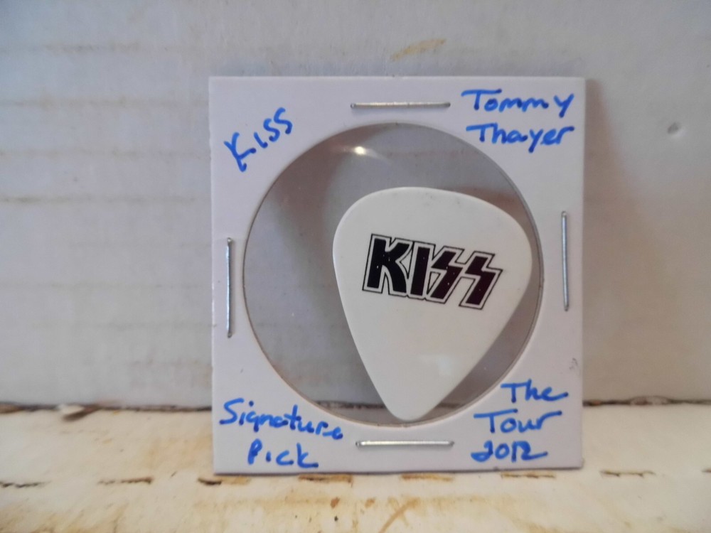 KISS "TOMMY THAYER" 2012 SIGNATURE TOUR GUITAR PICK~READ DESCRIPTION (18~6)
