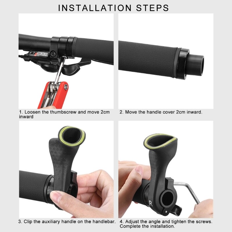 Bicycles Bar Ends, Ends Bar and Plugs Set Extender Handlebars, Shock Reduction