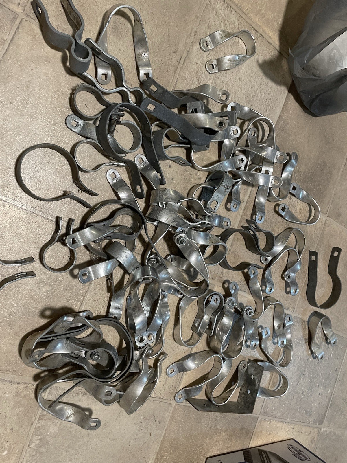 huge Lot of  Chain Link Fence Hardware