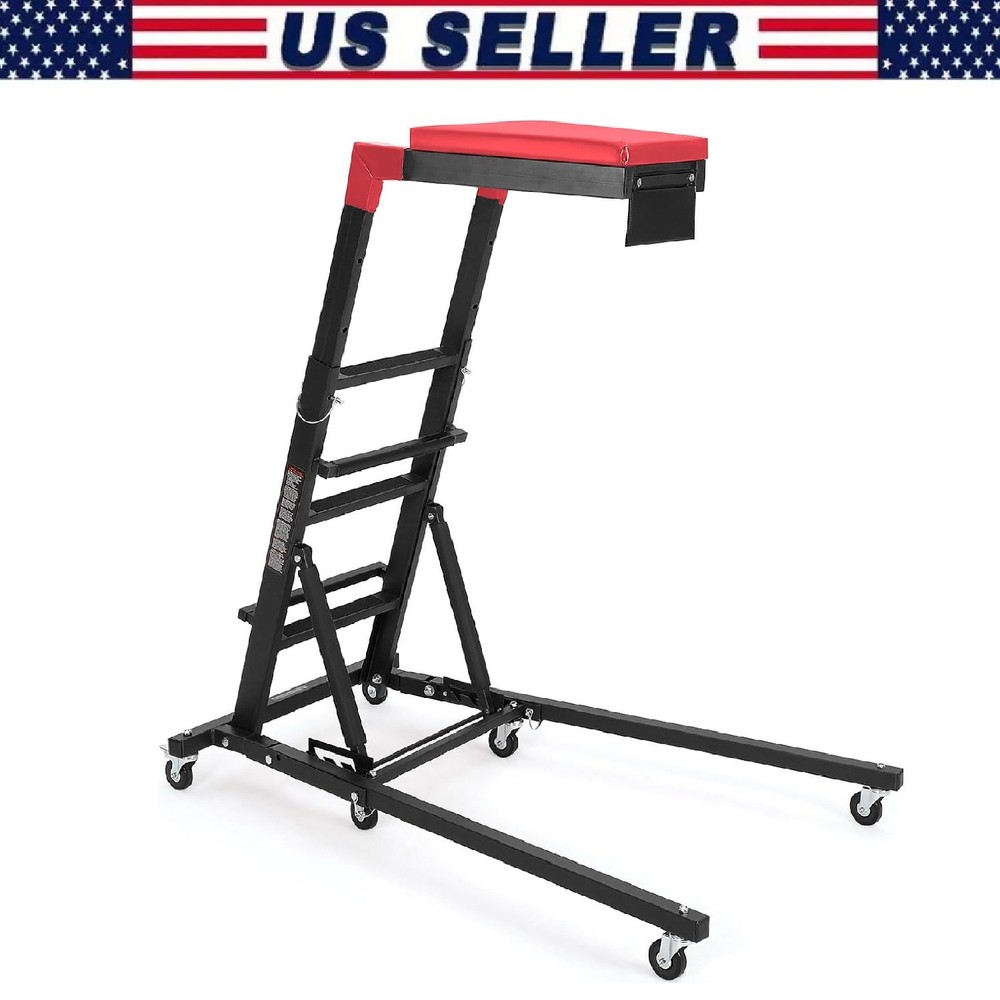 Adjustable Topside Creeper Trucks ,400lbs Foldable Engine Creeper w/ Padded Deck