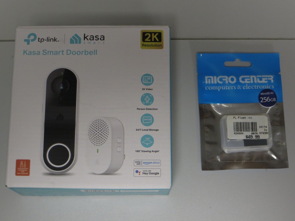 Kasa TP Link Smart Doorbell KD110 with Micro SD Card