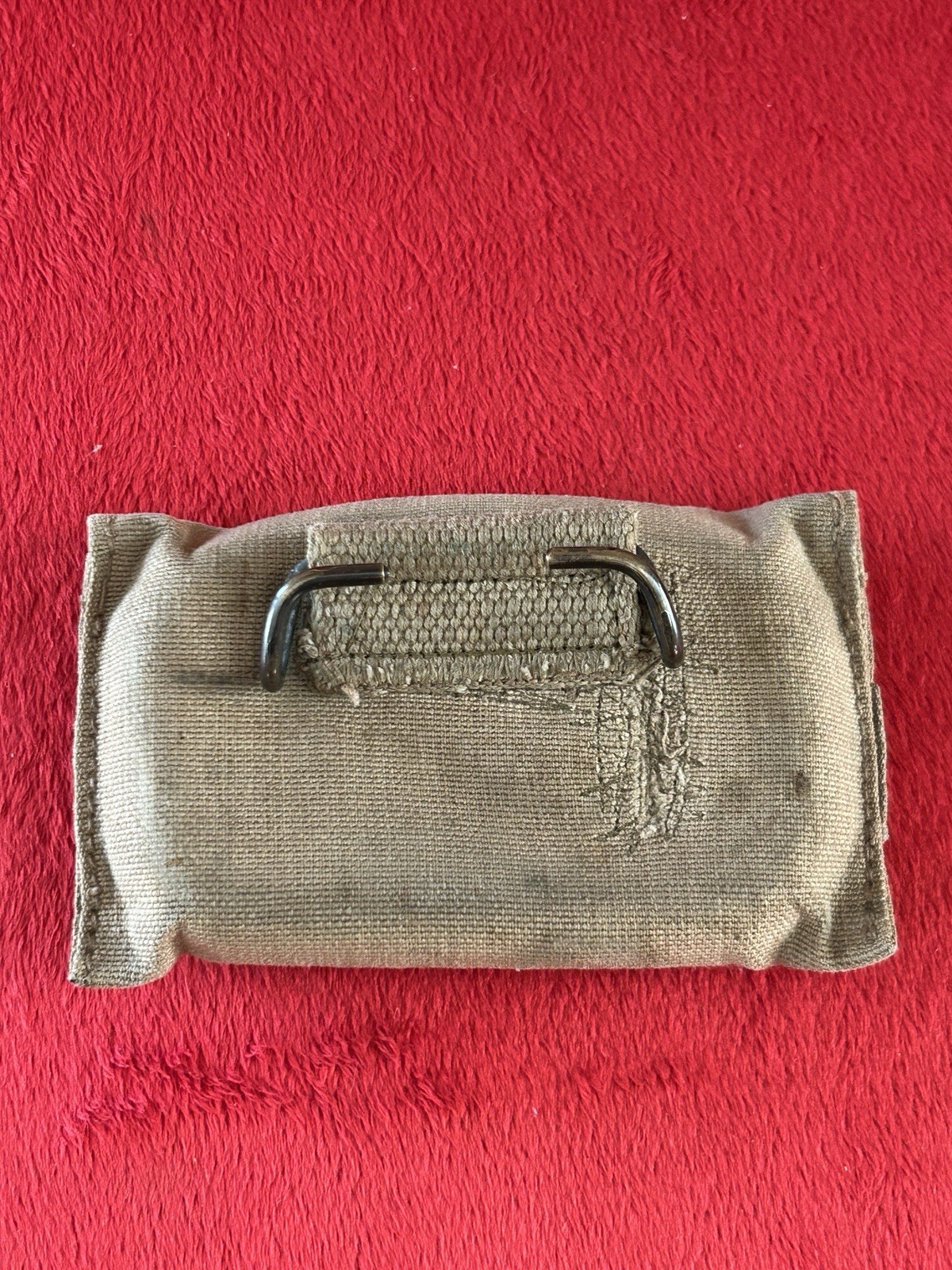 WW1 US Army M1910 First Aid Carlisle Bandage Pouch 1917 UNIT MARK WWI Artillery
