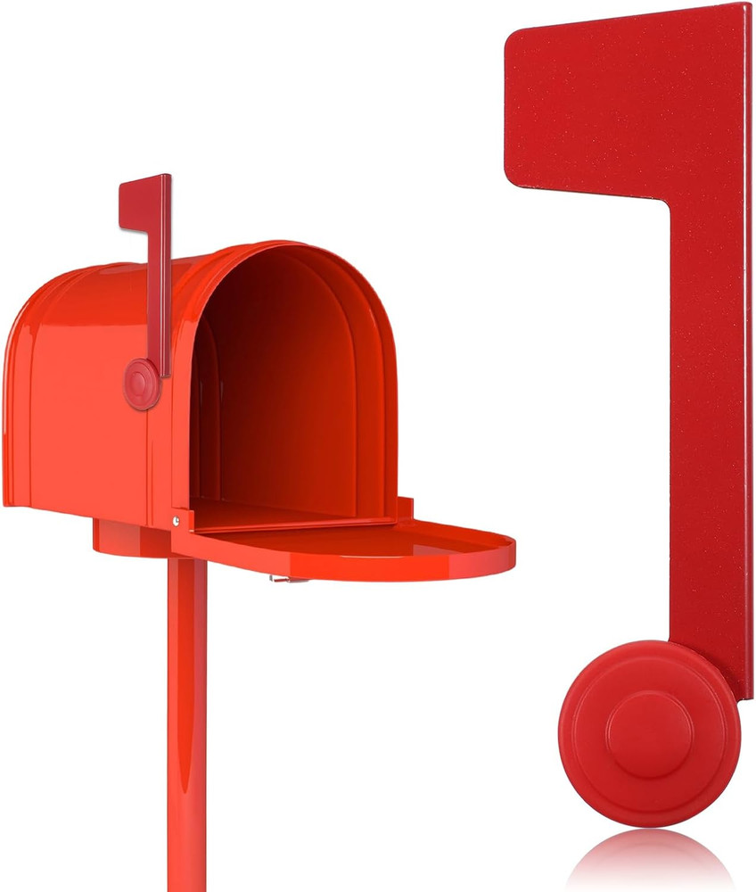 Mailbox Flag Replacement, Red Flag for Mailbox Metal Mail Box Flags Replacement