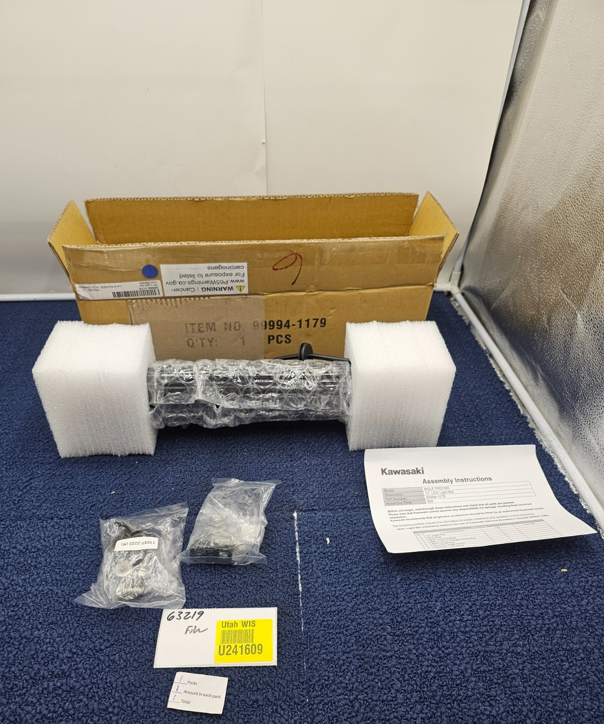 KAWASAKI 99994-1179 LED LIGHT BAR FOR 2019-2025 KAWASAKI MULE PRO MX