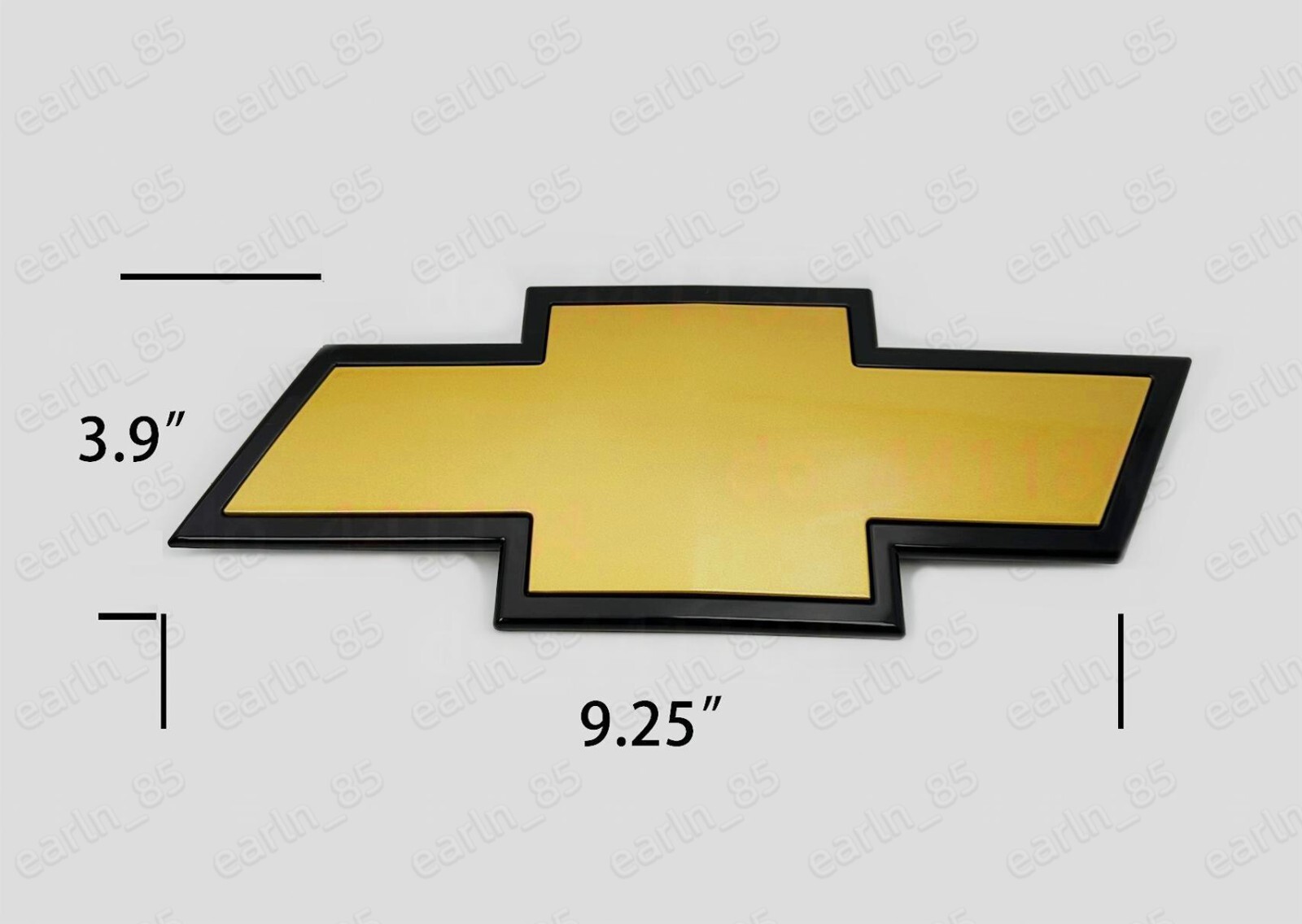 Front Bowtie Emblem Gold Black 2007-13 Silverado 1500 & 2007-2010 2500HD 3500HD