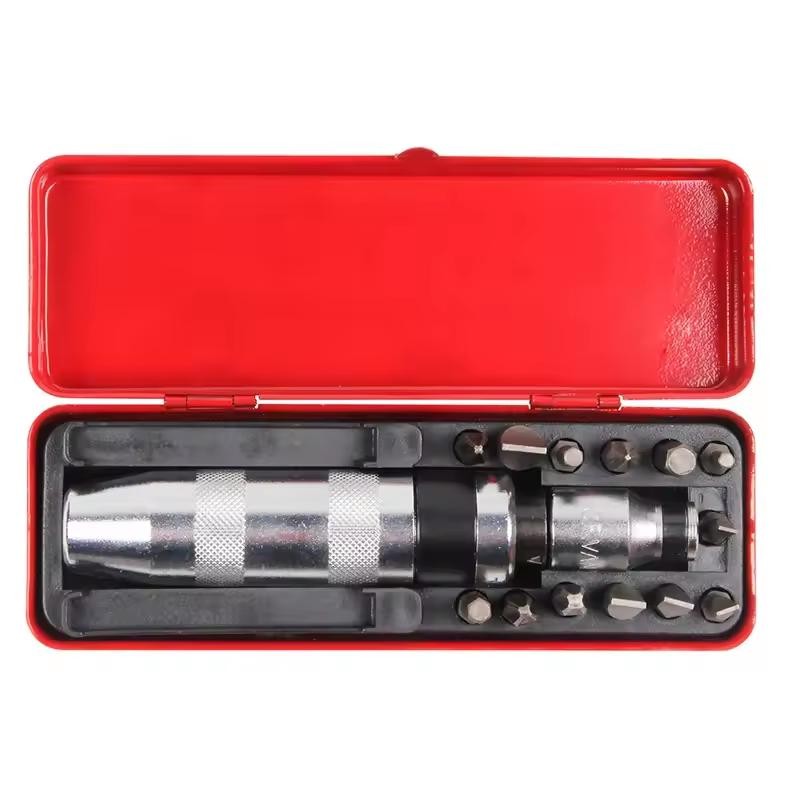 Heavy Duty Impact Driver Set 14Pcs 1/2" Drive Screw Remover Tightener Reversible