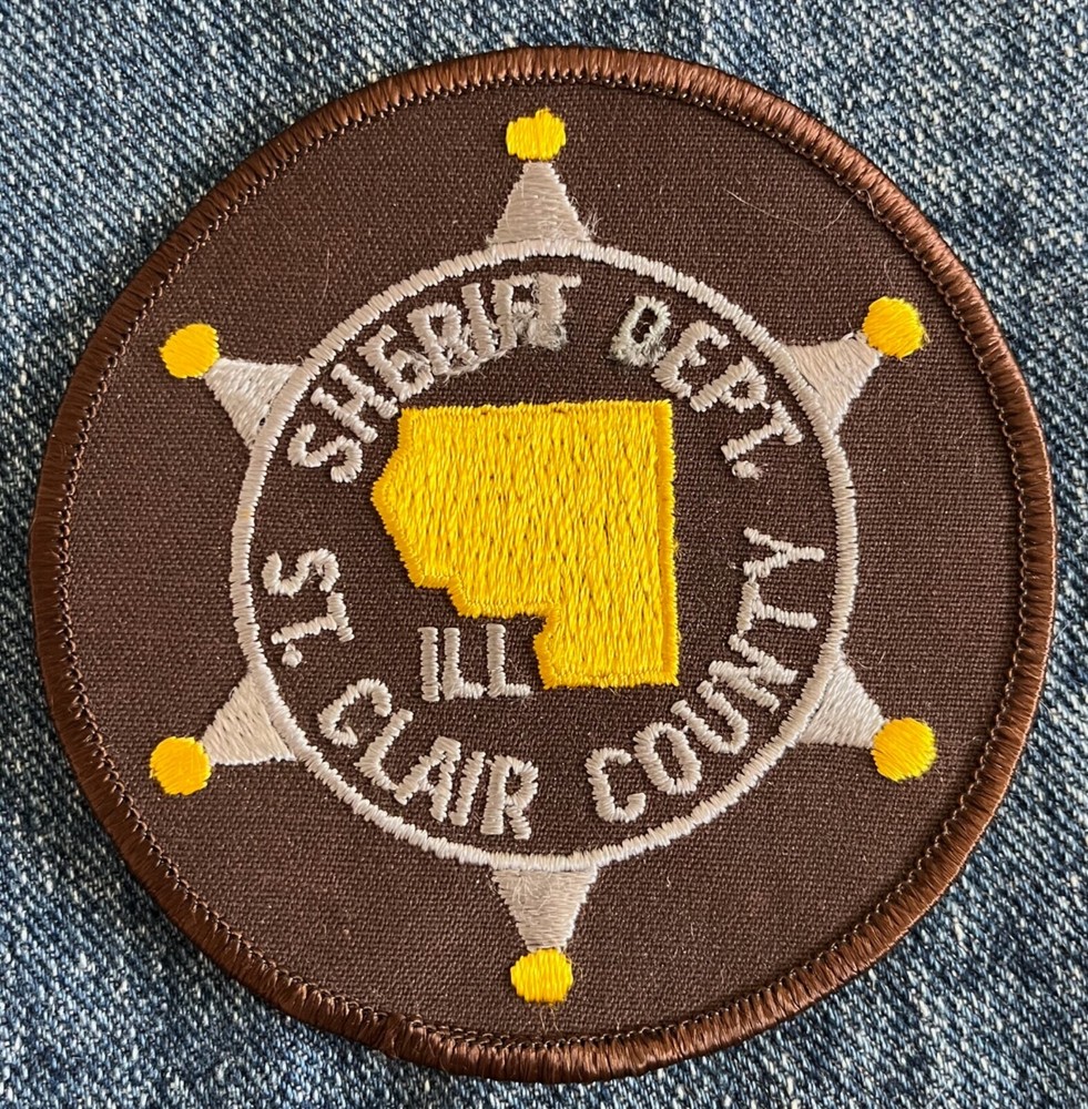 ST. Clair County Illinois IL Sheriff Shoulder Patch Unsewn Vintage