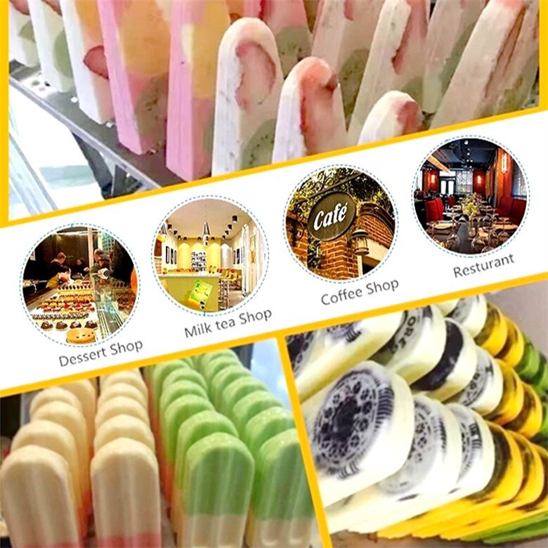 Kolice Commercial Double Mold set ice pop Machine,ice popsicles Making Machine