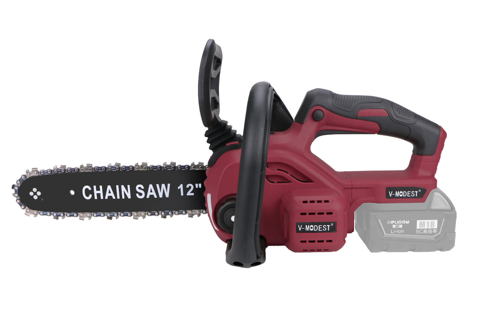 Compatible Milwaukee M18 Fuel 18V Battery Brushless 12 in Cordless Chainsaw