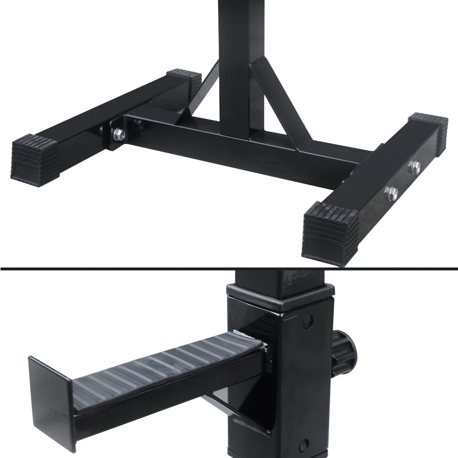 2pcs Adjustable Rack Standard Solid Steel Squat Stands Barbell Press Bench