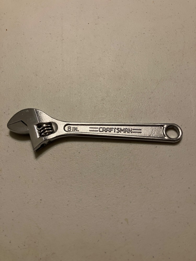 Craftsman Adjustable Wrench 8” Vintage