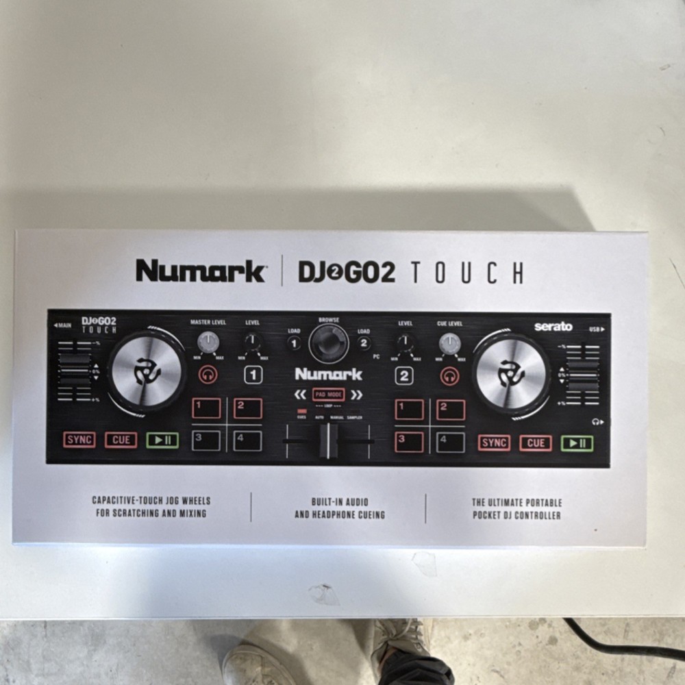 Numark DJ2GO2 Touch 2-Deck DJ Controller Touch Jog Wheels Serato DJ Lite