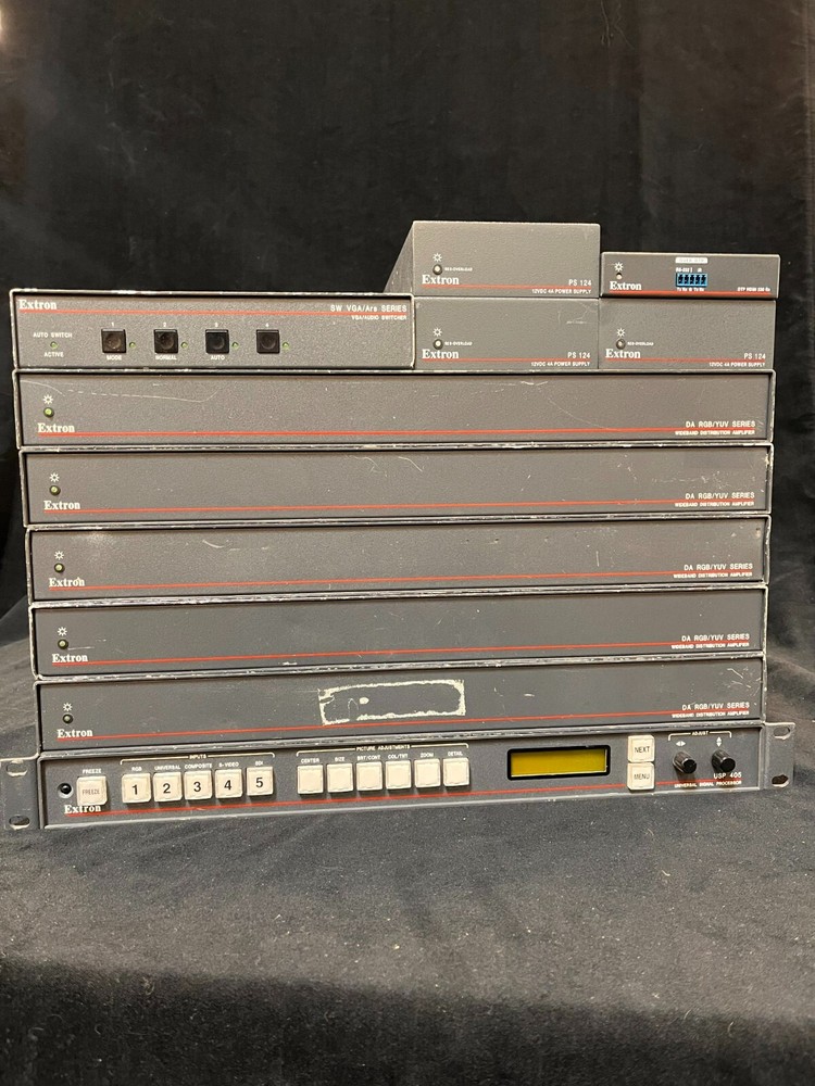 Extron Rack Mount VGA Video Processor/ amplifier/ PS/ Switcher (See Description)